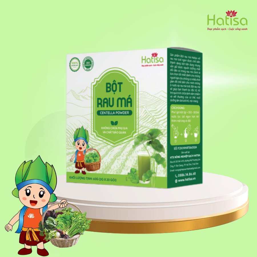 Bột rau má HATISA